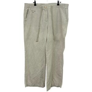 Linen Wide Leg Drawstring Pants 14 Beige Minimalist Resort Coastal Casual